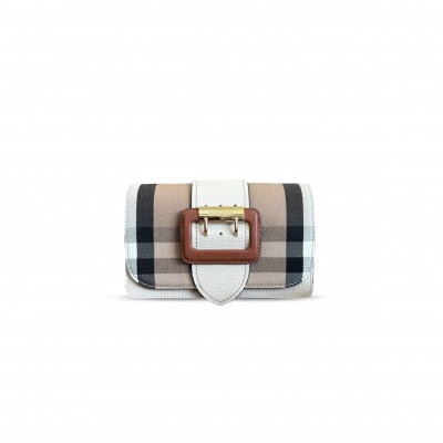 BURBERRY THE BUCKLE HOUSE CHECK BAG (19.5*12*5cm)